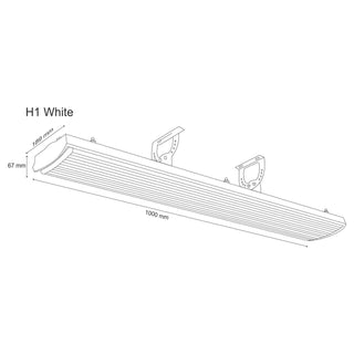 H1 Infrared Room Heater White